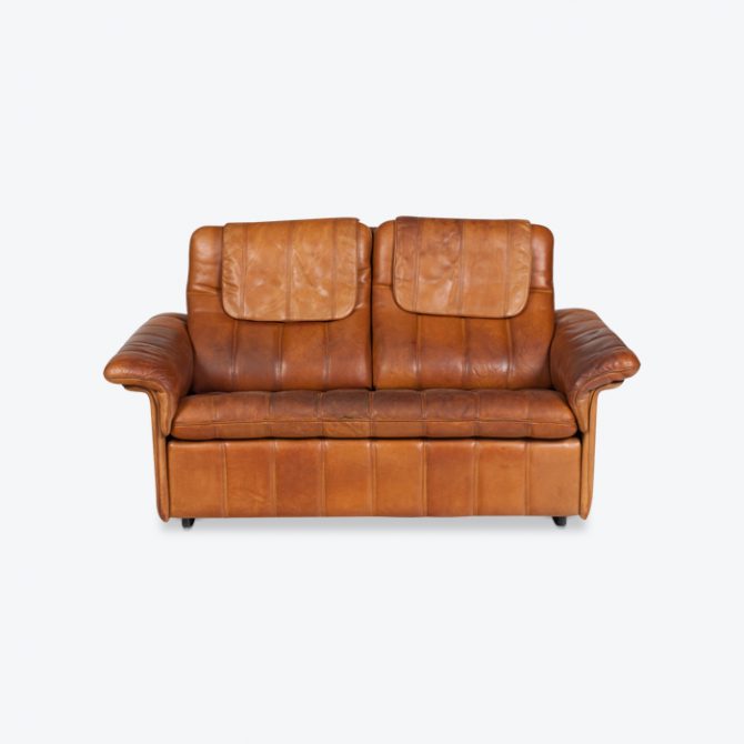 2 Seat Sofa By De Sede In Tan Leather 1970s Switzerland Thumb.jpg