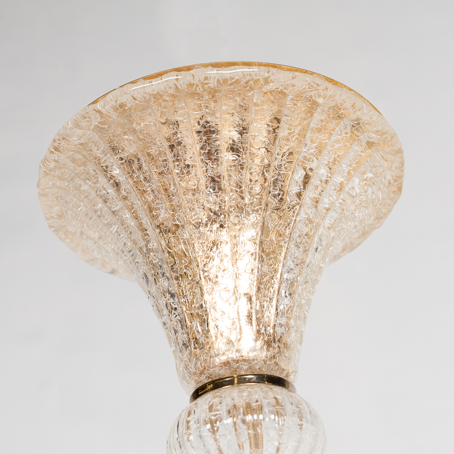 Murano Glass Pendant In The Style Of Barovier & Toso, 1950s, Italy 89