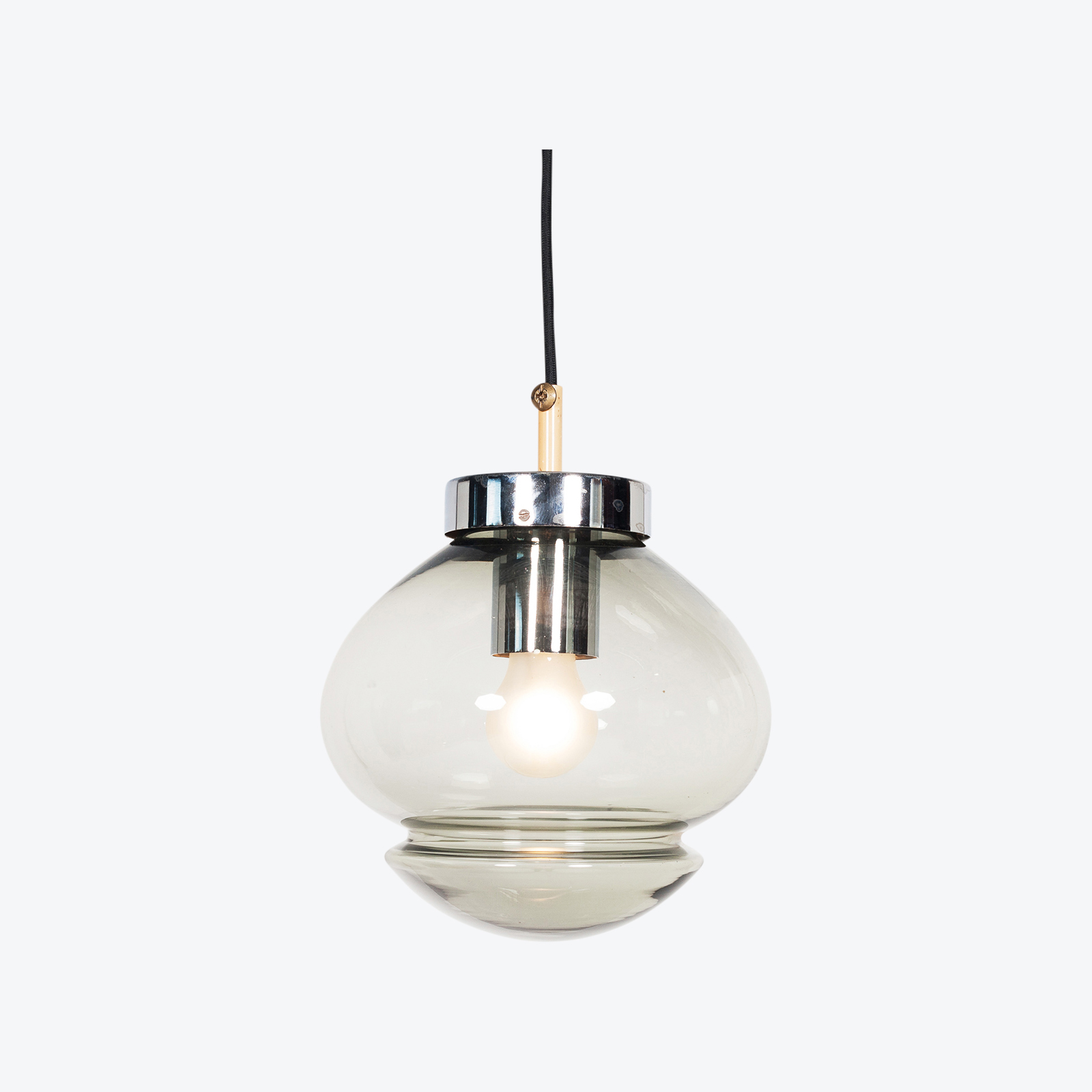 Pendant By Raak In Smoked Glass, 1970s, The Netherlands Hero