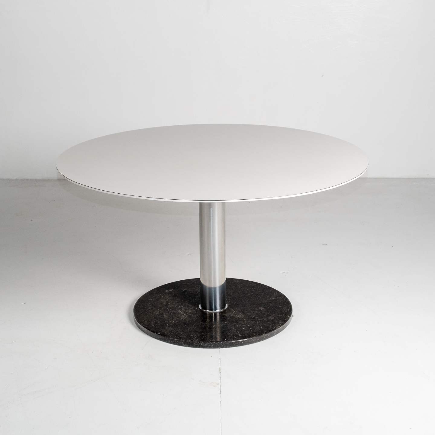 Dining Table With Slate Base And White Laminate Top By Alfred Hendrickx For Belform, 1960s, Belgium 67