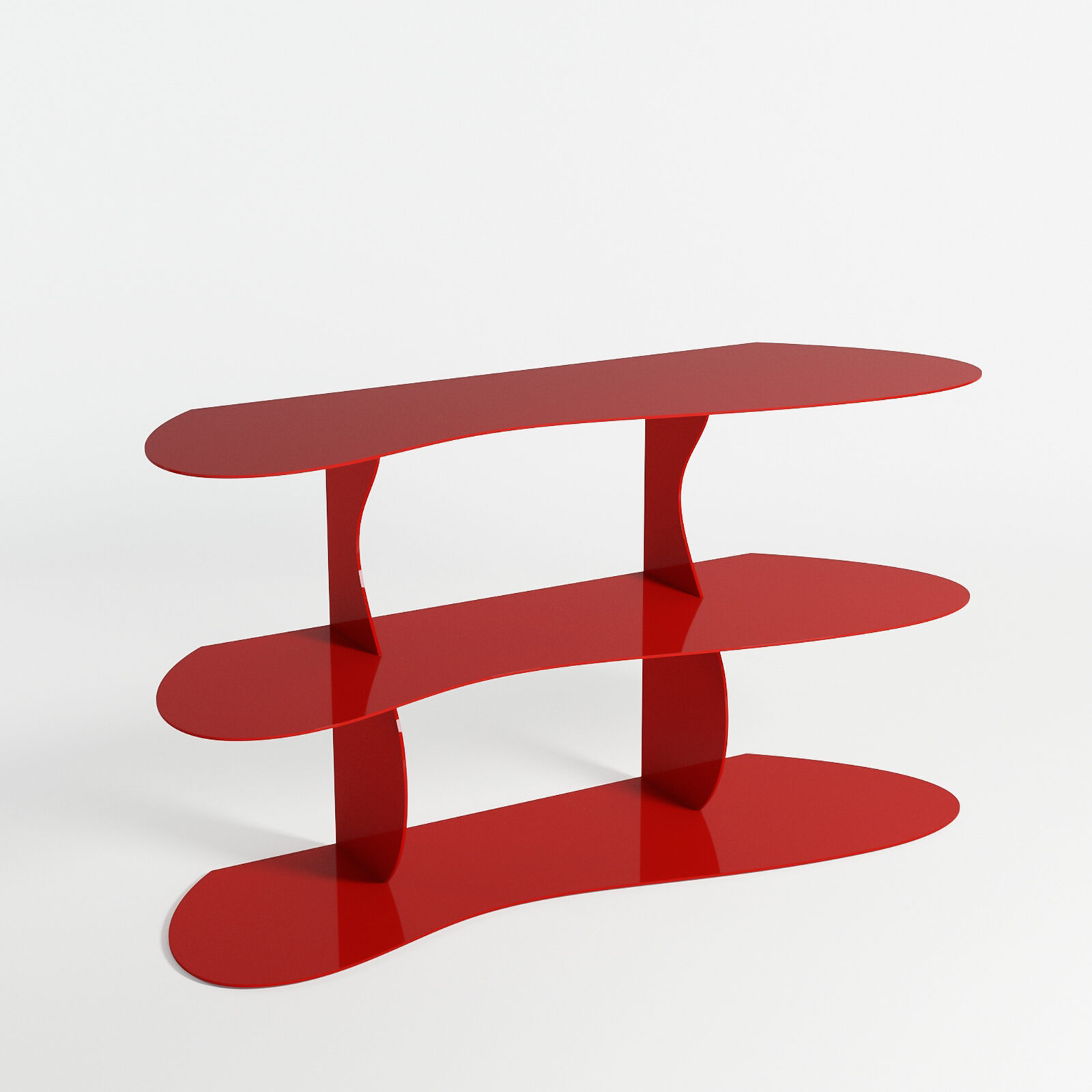 Smooth Console In Bright Red By Nicole Lawrence