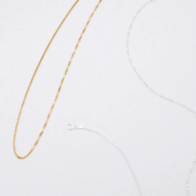 Half And Half Necklace (thin) By Newend Hero